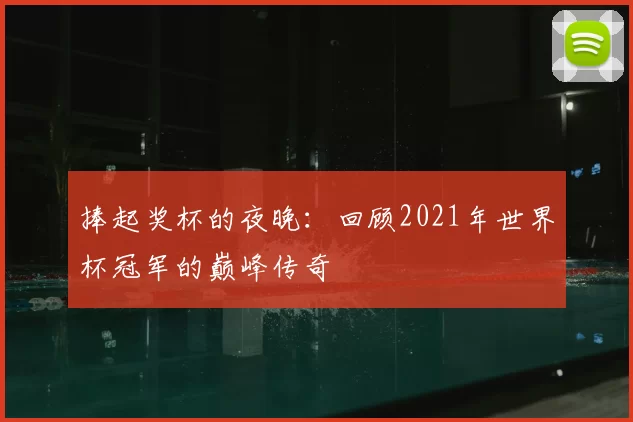 捧起奖杯的夜晚：回顾2021年世界杯冠军的巅峰传奇