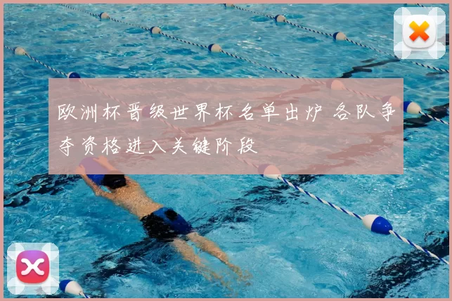 欧洲杯晋级世界杯名单出炉 各队争夺资格进入关键阶段